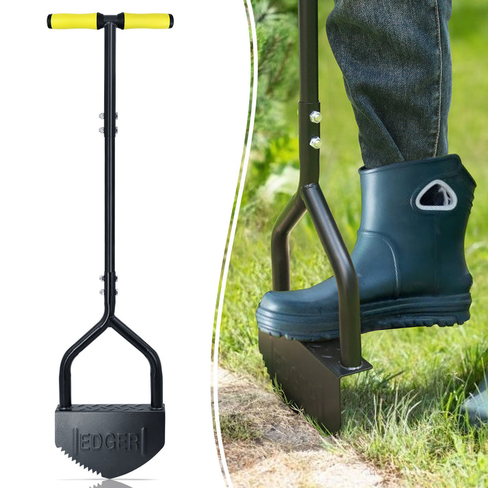 Colwelt Manual Edger Lawn Tool 40-inch, Half Moon Edger Chopper Lawn T